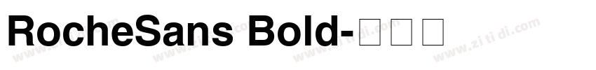 RocheSans Bold字体转换